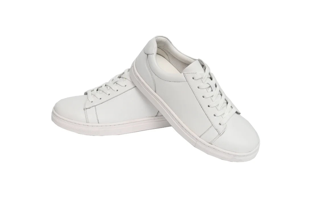 Men's Classic White Shoes - Sneakers