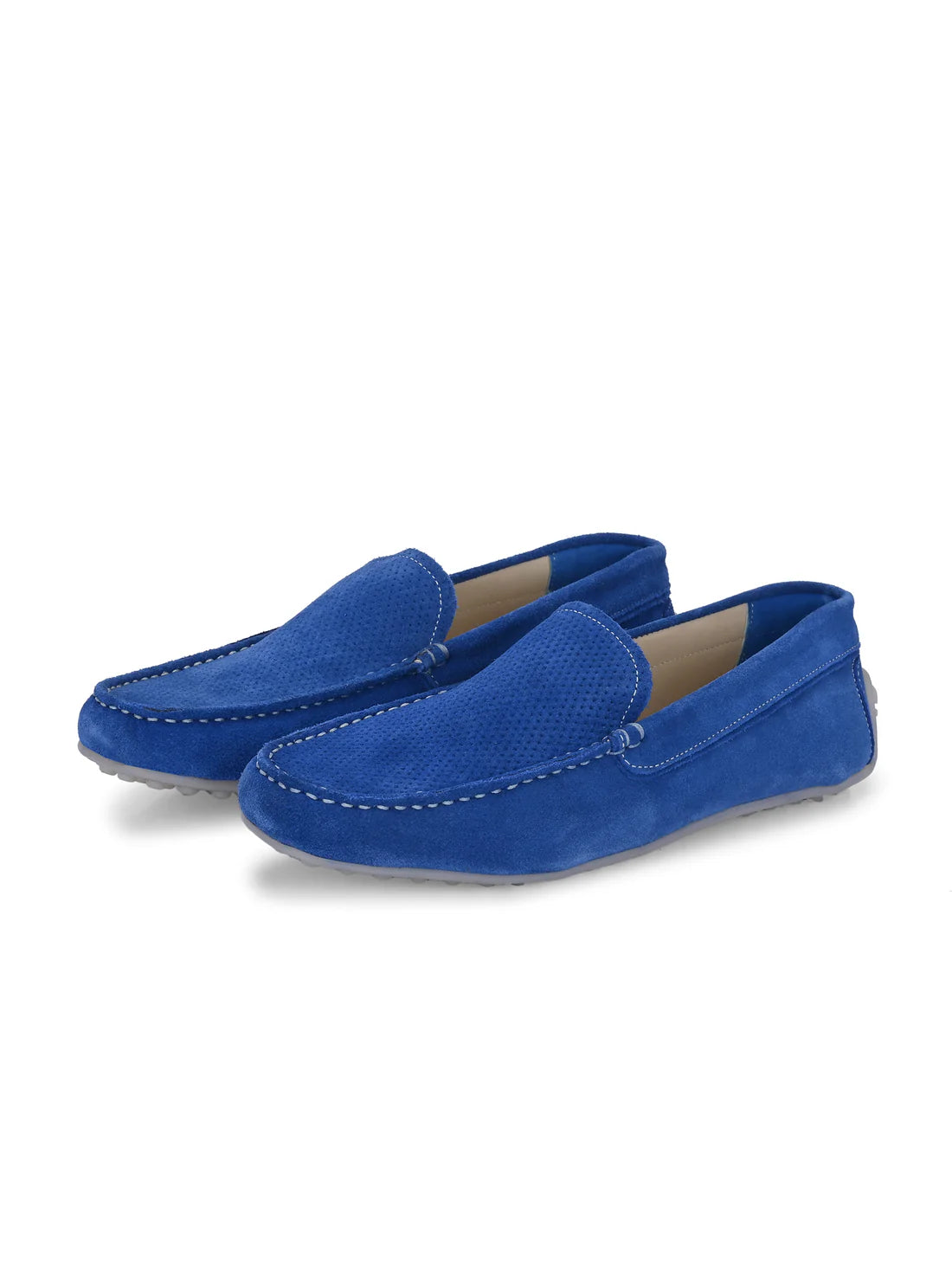 Men's Suede Moccasino - Austin Royal Blue