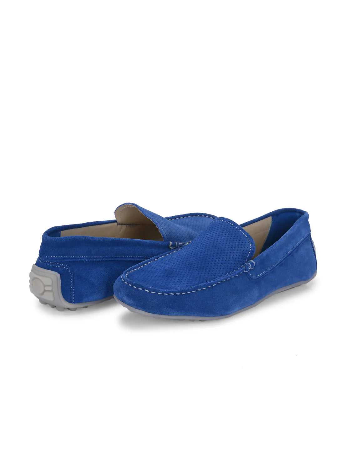 Men's Suede Moccasino - Austin Royal Blue