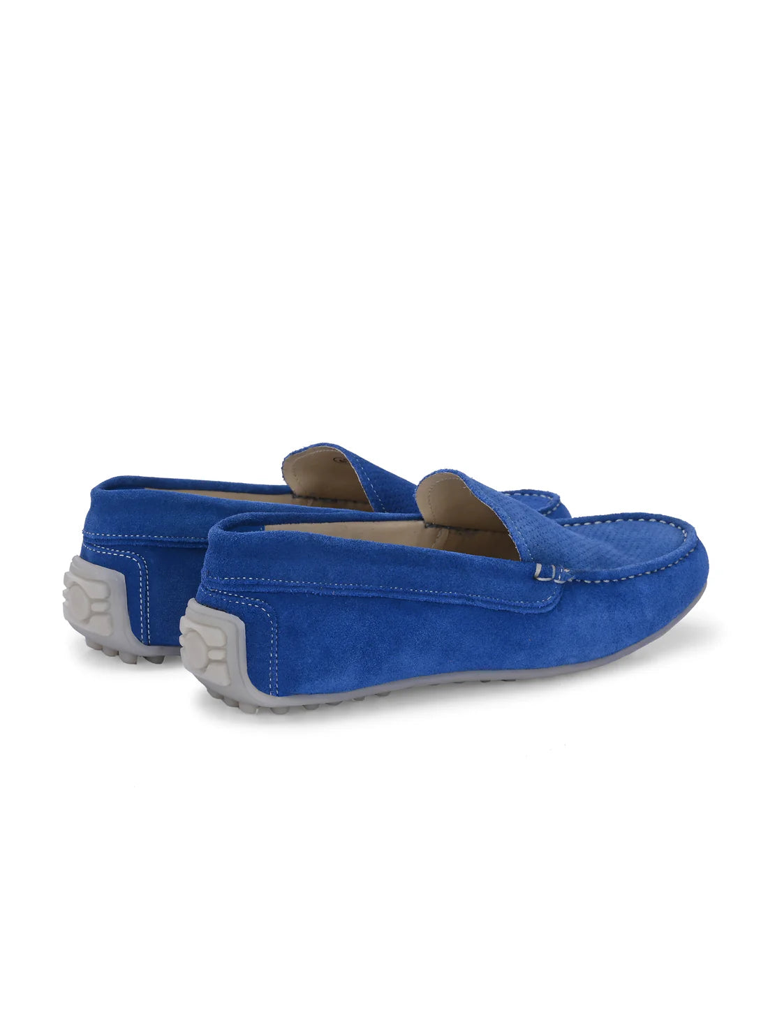 Men's Suede Moccasino - Austin Royal Blue