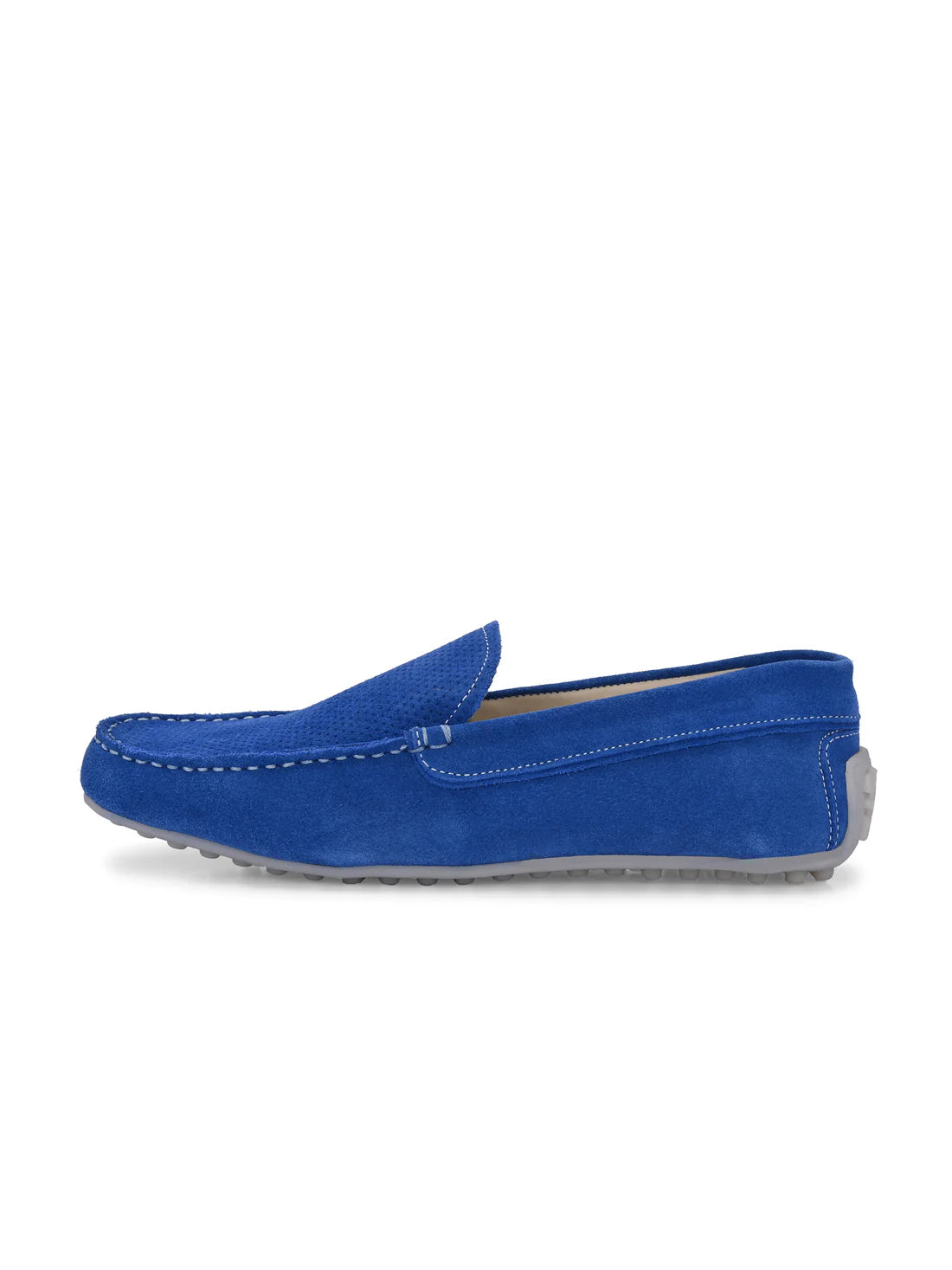 Men's Suede Moccasino - Austin Royal Blue