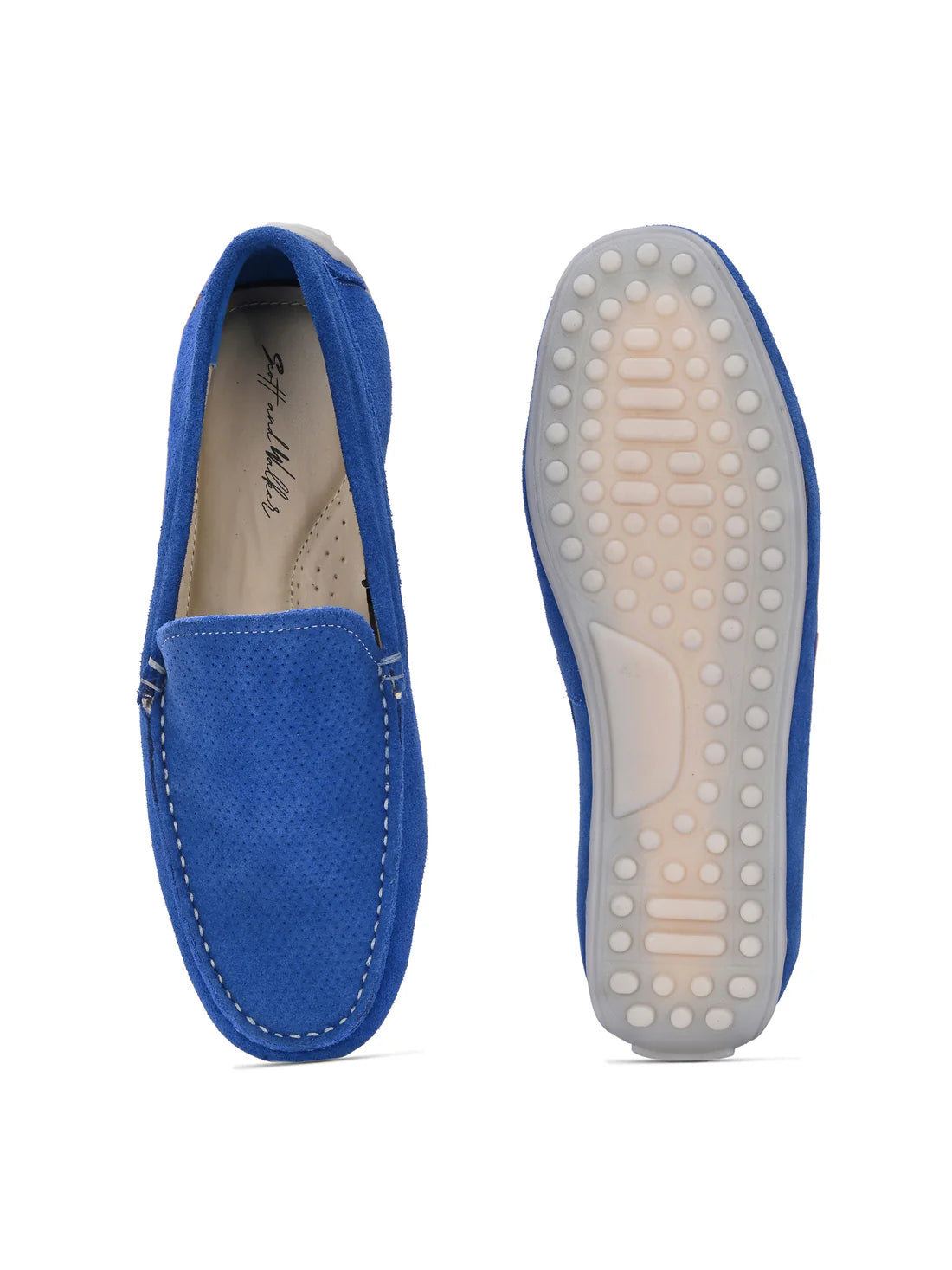 Men's Suede Moccasino - Austin Royal Blue
