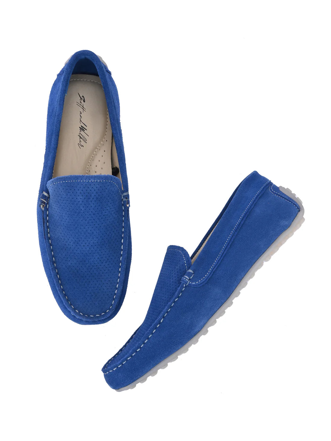 Men's Suede Moccasino - Austin Royal Blue