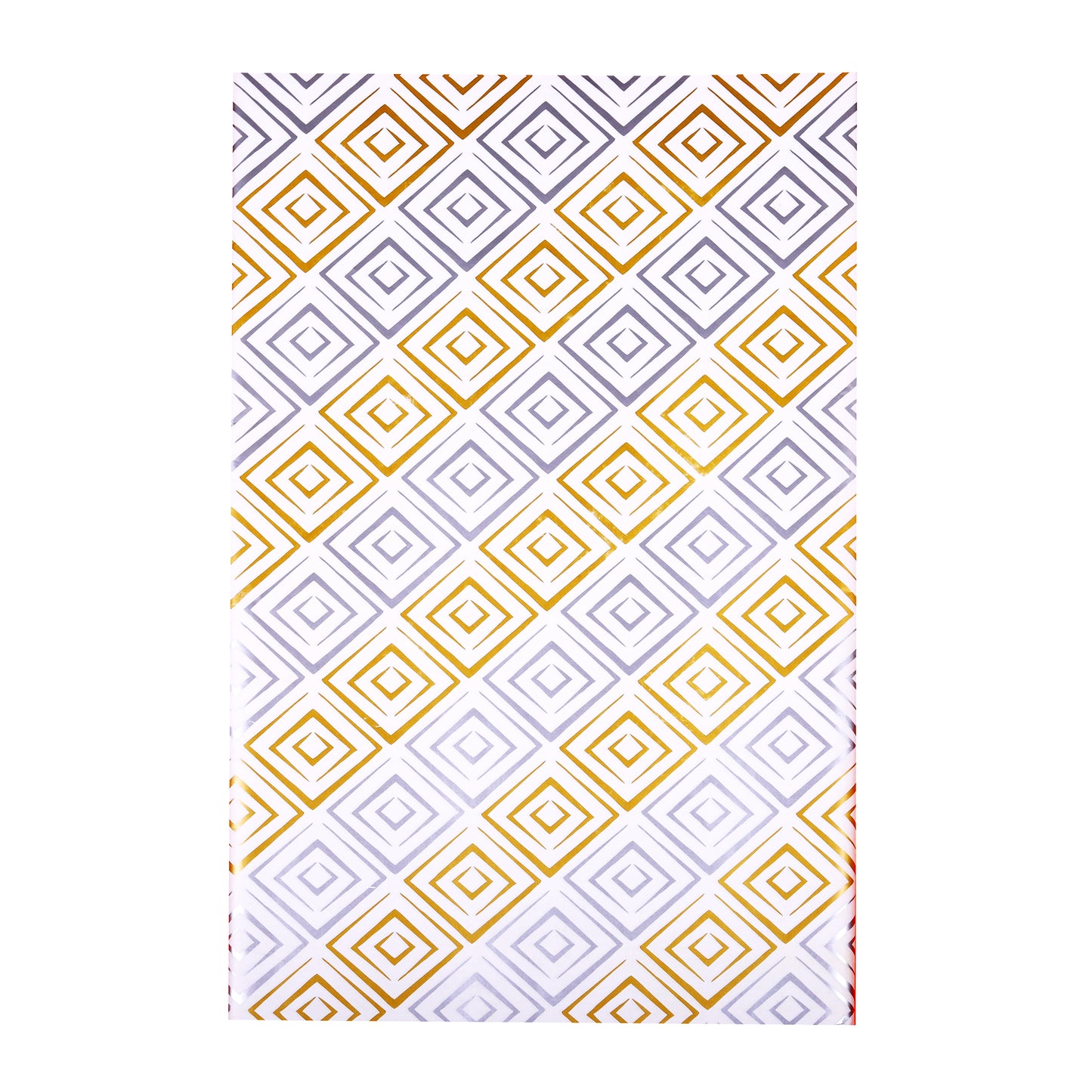 Economy Gift Packing Paper Silver Golden Square 25 Sheets Per Pack