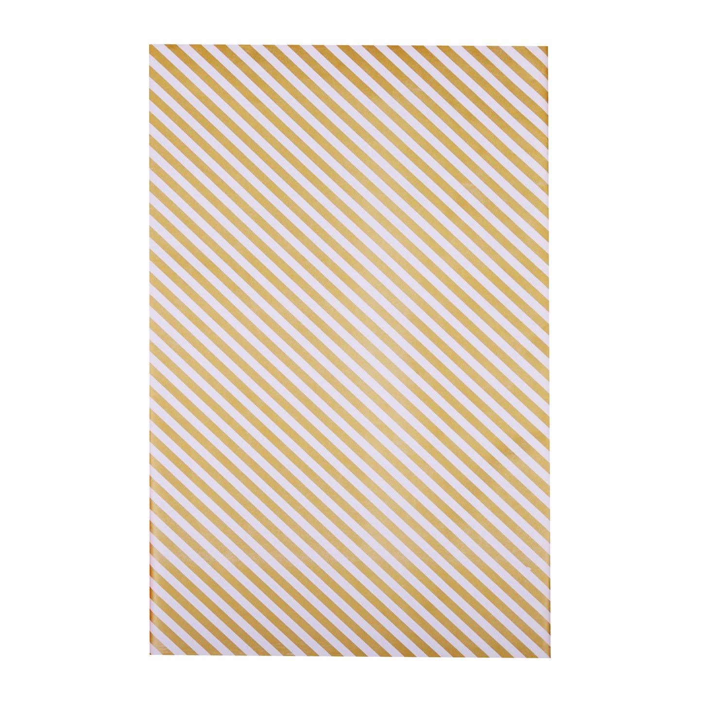 Economy Gift Packing Paper Gold Stripes 25 Sheets Per Pack