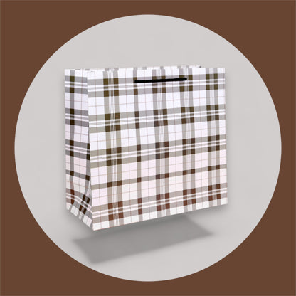 Horizontal Paper Bag Big 12 Pcs (13.5x12.5 inch)Stripes