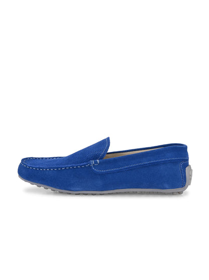 Men's Suede Moccasino - Austin Royal Blue