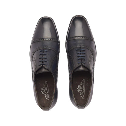Men's Leather Ethan Toe Cap Shoe