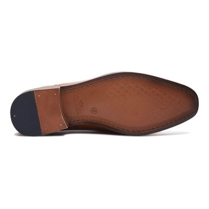 Men's Leather Ethan Toe Cap Shoe