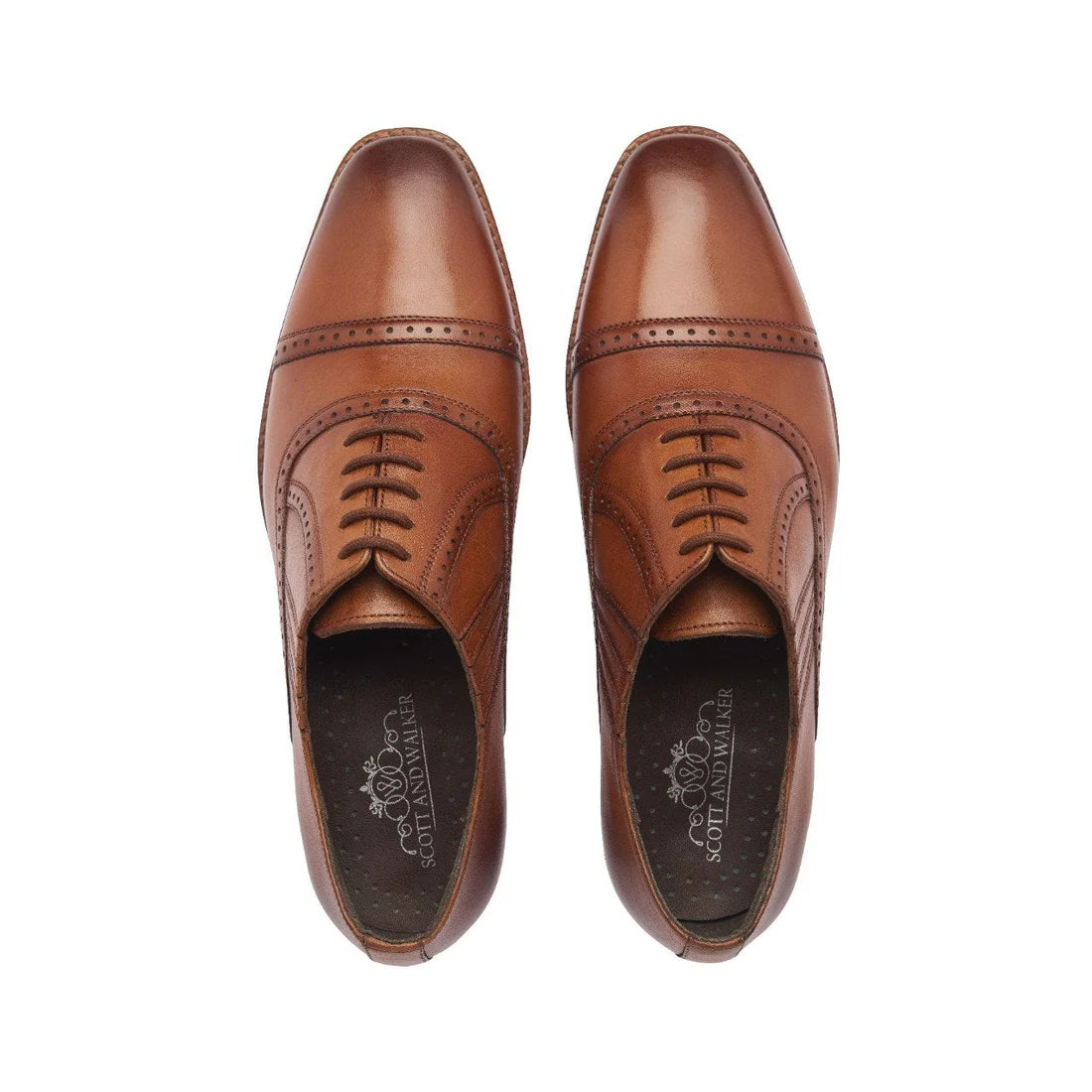 Men's Leather Ethan Toe Cap Shoe