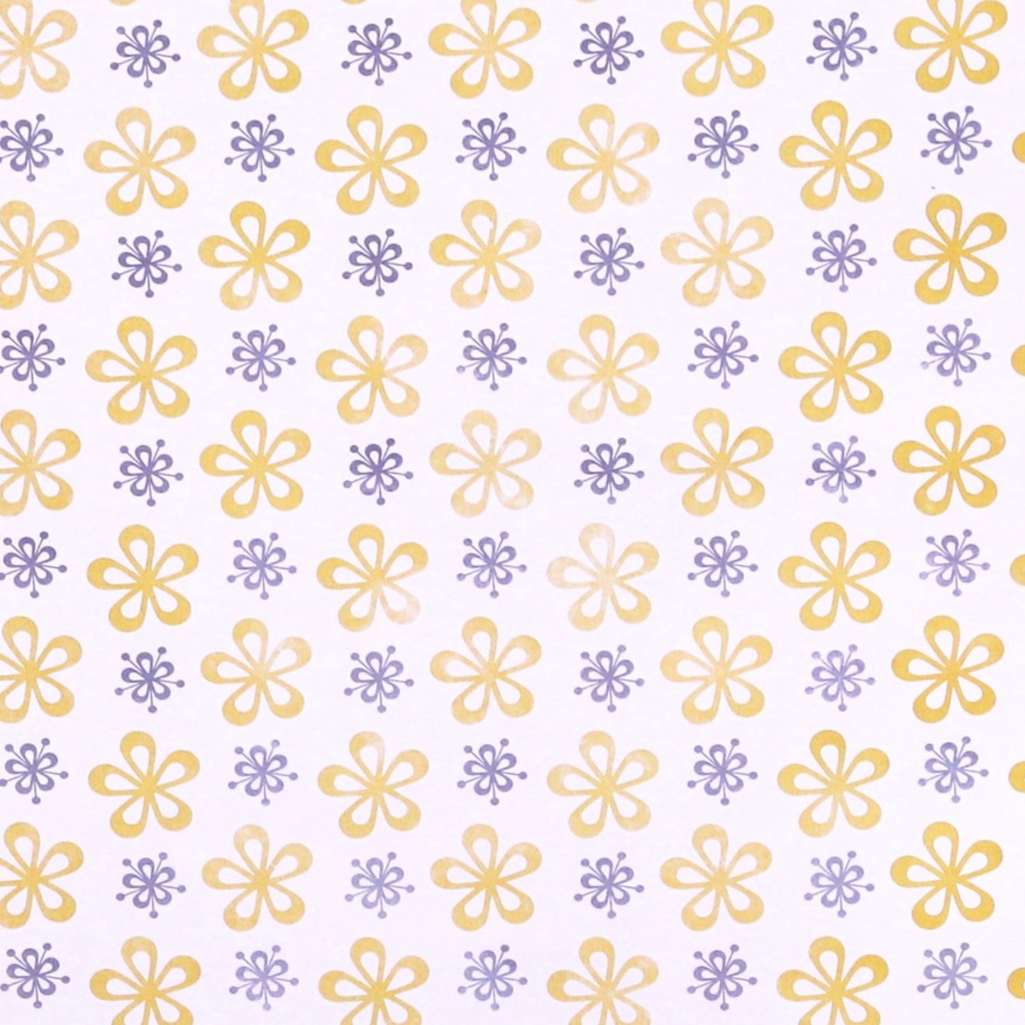 Economy Gift Packing Paper Silver Gold Flower