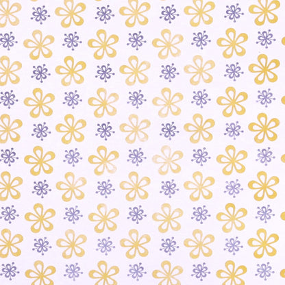 Economy Gift Packing Paper Silver Gold Flower