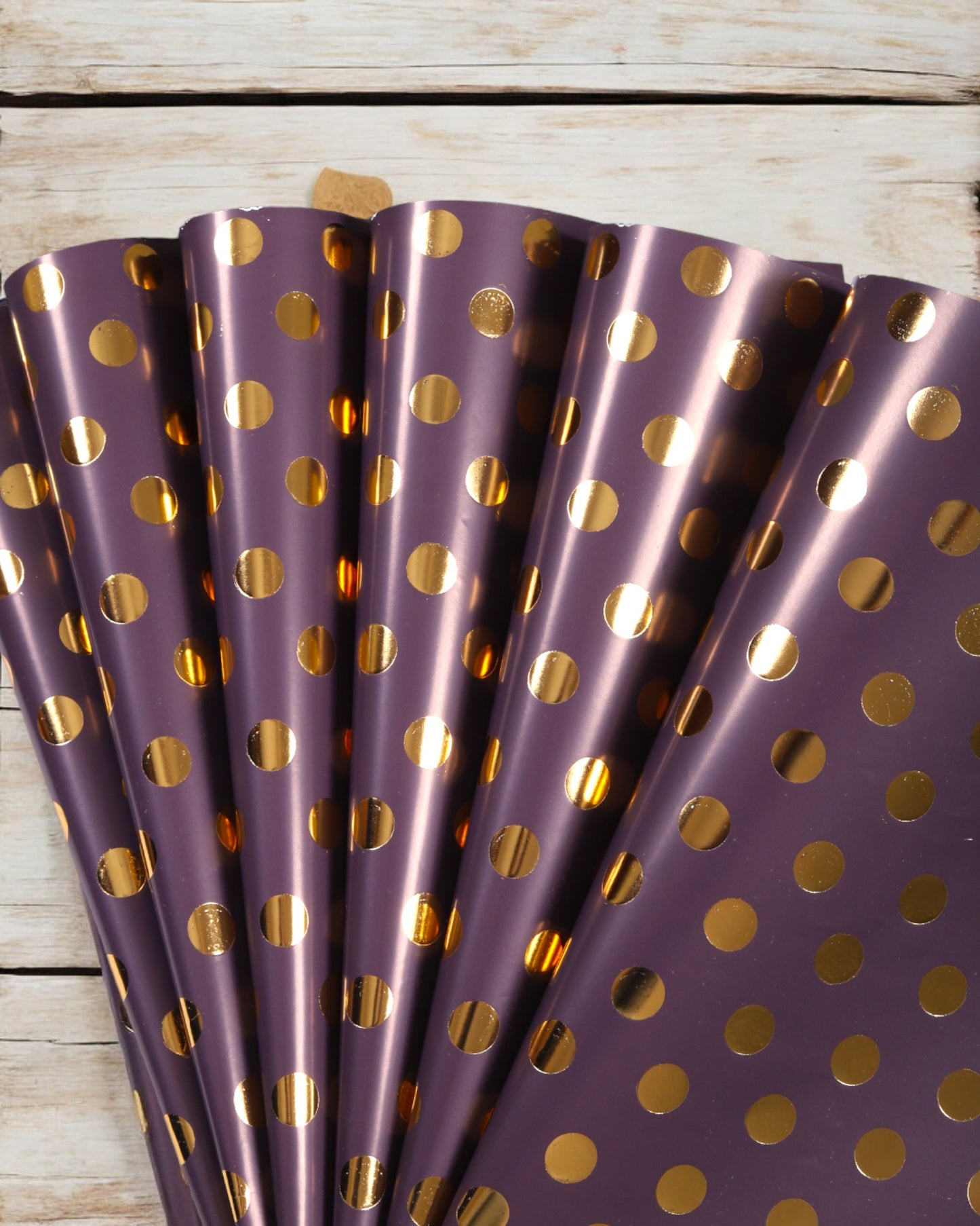 Multy Colour Pastel Gift Wrapper With Polka Dott  Accents 10 Sheets Per Pack