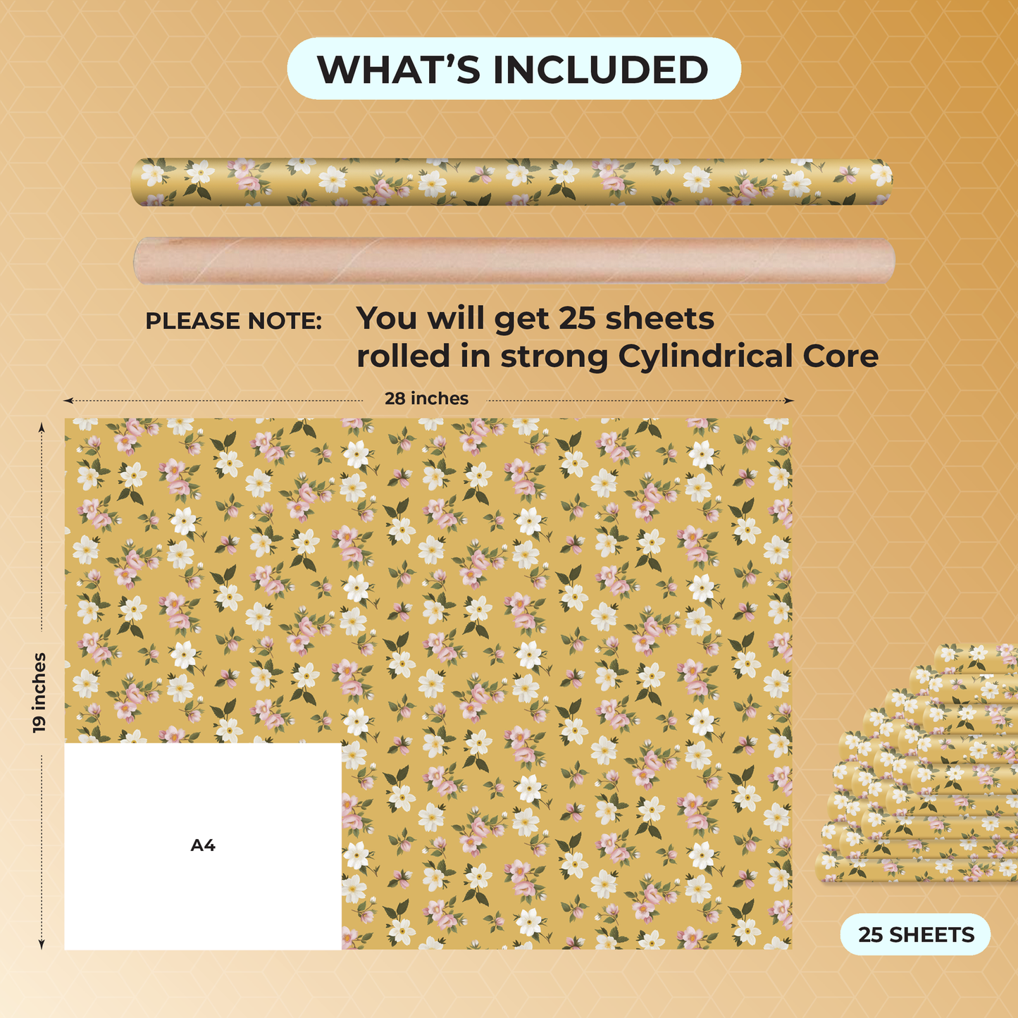 Gift Wrapping Paper 25 Sheets